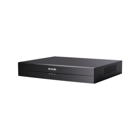 Tenda NVR rögzítő - TN3104-4P (4 csatorna, H265+, max 8MP, 4xRJ45 802.3at PoE, 2xUSB, 1x Sata (max 10TB))