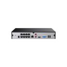 Tenda NVR rögzítő - TN3108-8P (8 csatorna, H265+, max 8MP, 8xRJ45 802.3at PoE, 2xUSB, 1x Sata (max 10TB))