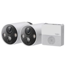   TP-link IP wifi Cső kamera - Tapo C420S2 KIT (2 kamera + hub; Akku; 4MP, 3mm, IP65, H264, IR15m, SD, mikrofon, hangsz)