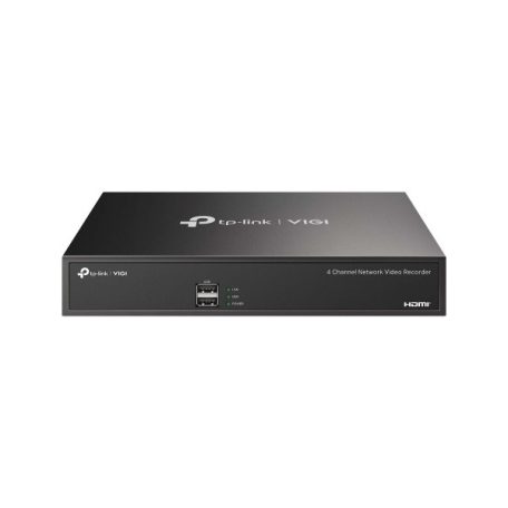 TP-link NVR rögzítő - NVR1004H (4 csatorna, H265+, 5MP, HDMI, VGA, 2xUSB, 1x Sata(max10TB), audio)