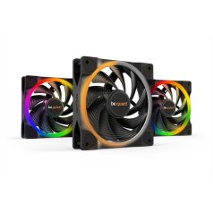   Be Quiet! Cooler 12cm - LIGHT WINGS 120mm PWM high-speed Triple-Pack (RGB, 2500rpm, 31dB, fekete)