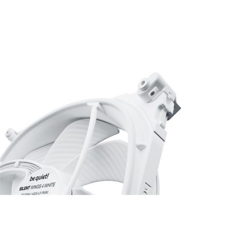 Be Quiet! Cooler 14cm - SILENT WINGS 4 White 140mm PWM high-speed (1900rpm, 29,3dB, fehér)