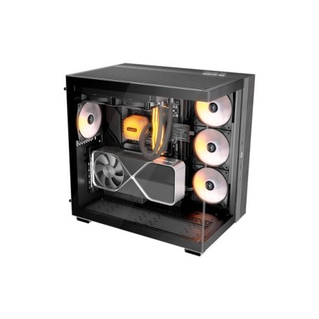 Be Quiet! Cooler 12cm - LIGHT WINGS LX 120mm PWM Reverse Black (RGB, 1500rpm, 28,5dB, fekete)