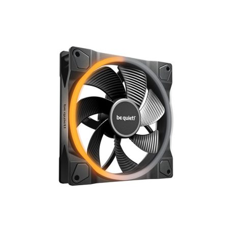 Be Quiet! Cooler 14cm - LIGHT WINGS 140mm PWM Reverse Black (RGB, 1300rpm, 25,5dB, fekete)