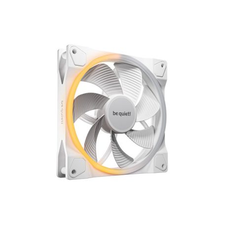 Be Quiet! Cooler 14cm - LIGHT WINGS 140mm PWM Reverse White (RGB, 1300rpm, 25,5dB, fehér)