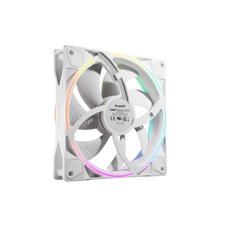 Be Quiet! Cooler 14cm - LIGHT WINGS 140mm PWM Reverse White (RGB, 1300rpm, 25,5dB, fehér)