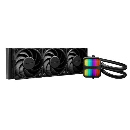 Be Quiet! CPU Water Cooler - SILENT LOOP 3 360mm Black (3x120mm, csatlakozó: 3pin, cső hossza: 400mm, fekete)