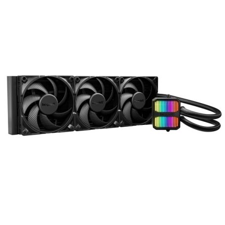 Be Quiet! CPU Water Cooler - SILENT LOOP 3 420mm Black (3x140mm, csatlakozó: 3pin, cső hossza: 400mm, fekete)