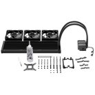 Be Quiet! CPU Water Cooler - SILENT LOOP 3 420mm Black (3x140mm, csatlakozó: 3pin, cső hossza: 400mm, fekete)
