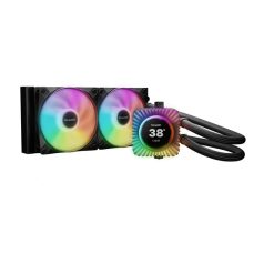   Be Quiet! CPU Water Cooler - LIGHT LOOP IO LCD 240mm (2x120mm, cső hossza: 400mm, fekete)