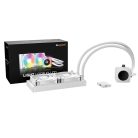 Be Quiet! CPU Water Cooler - LIGHT LOOP IO LCD 240mm White (2x120mm, cső hossza: 400mm, fehér)
