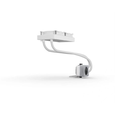 Be Quiet! CPU Water Cooler - LIGHT LOOP IO LCD 240mm White (2x120mm, cső hossza: 400mm, fehér)