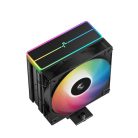 DeepCool CPU Cooler - AG400 BK ARGB V2 (31,6 dB; max, 128,93 m3/h; 4pin csatlakozó, 4 db heatpipe, 12cm, PWM)