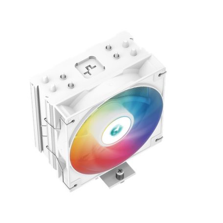 DeepCool CPU Cooler - AG400 WH ARGB (31,6 dB; max, 128,93 m3/h; 4pin, 4 db heatpipe, 12cm, PWM, A-RGB LED, fehér)