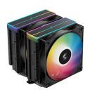 DeepCool CPU Cooler - AG620 BK ARGB V2 (29,4 dB; max, 115,32 m3/h; 4pin csatlakozó, 6 db heatpipe, 12cm, PWM, LED)