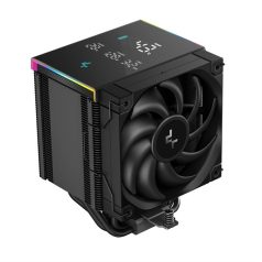   DeepCool CPU Cooler - AK500 DIGITAL PRO (28dB; max, 103,45 m3/h; 4pin csatlakozó, 5 db heatpipe, 12cm, PWM, fekete, RGB)