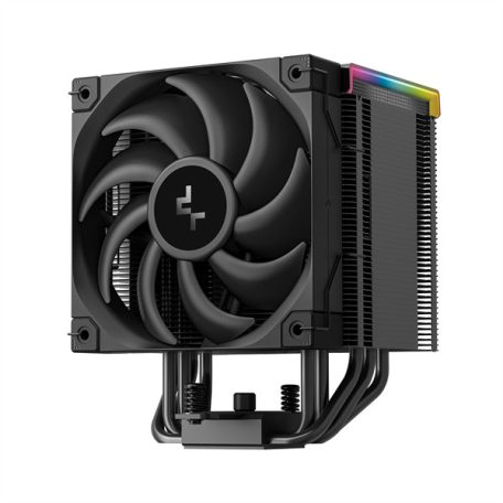 DeepCool CPU Cooler - AK500 DIGITAL PRO (28dB; max, 103,45 m3/h; 4pin csatlakozó, 5 db heatpipe, 12cm, PWM, fekete, RGB)