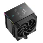 DeepCool CPU Cooler - AK500 DIGITAL PRO (28dB; max, 103,45 m3/h; 4pin csatlakozó, 5 db heatpipe, 12cm, PWM, fekete, RGB)