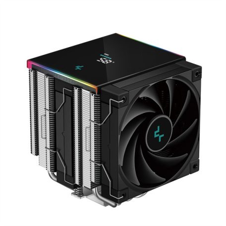DeepCool CPU Cooler - AK620 DIGITAL SE (28 dB; max, 117,21 m3/h; 4pin csatlakozó, 6 db heatpipe, 2x12cm, PWM, RGB)