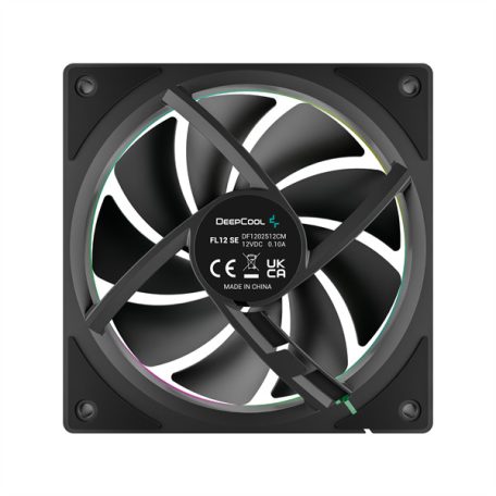 DeepCool Cooler 12cm - FL12 SE (28.67dB; max.86,20 m3/h; 12cm, 3pin csatlakozó; hydro bearing, ház hűtésre, RGB, PWM)