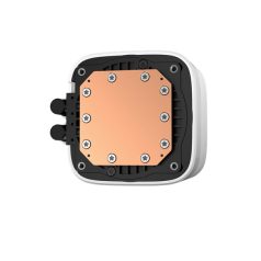   DeepCool CPU Water Cooler - LD240 WH (max 21dB; max. 122,39 m3/h; 2x12cm, LED kijelző, fehér)