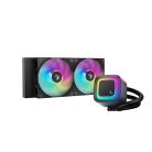 DeepCool CPU Water Cooler - LE240 V2 (max 31,6dB; max. 128,93 m3/h; 2x12cm, A-RGB LED)