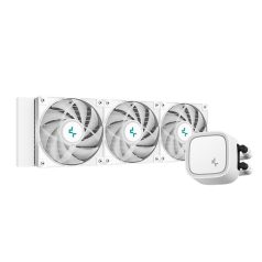   DeepCool CPU Water Cooler - LE720 WH (max 17,8dB; max. 145,86 m3/h; 3x12cm, A-RGB LED, fehér)
