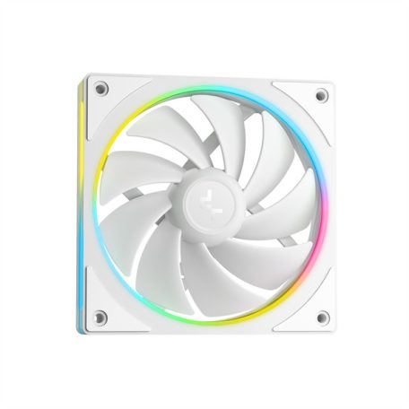 DeepCool CPU Water Cooler - LM240 WH (max 36.07dB; max. 112,52 m3/h; 2x12cm, LED kijelző, fehér)