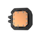 DeepCool CPU Water Cooler - LM240 (max 36.07dB; max. 112,52 m3/h; 2x12cm, LED kijelző, fekete)