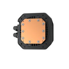   DeepCool CPU Water Cooler - LM240 (max 36.07dB; max. 112,52 m3/h; 2x12cm, LED kijelző, fekete)