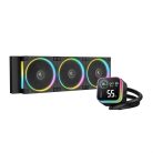 DeepCool CPU Water Cooler - LQ360 ULTRA ARGB (max 35.63dB; max. 124,72 m3/h; 3x12cm, LED kijelző, fekete)