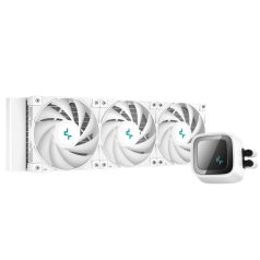   DeepCool CPU Water Cooler - LS720 WH (max 19dB; max. 145,86 m3/h; 3x12cm, A-RGB LED, fehér)