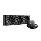 DeepCool CPU Water Cooler - SPARTACUS 420 (32,69dB max;. 191,13 m3/h; 3x14cm, LED kijelző, fekete)