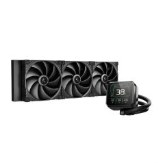   DeepCool CPU Water Cooler - SPARTACUS 420 (32,69dB max;. 191,13 m3/h; 3x14cm, LED kijelző, fekete)