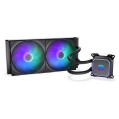   Endorfy CPU Water Cooler - Navis F280 ARGB (vízhűtés, Fluctus 2x140 PWM ARGB, AIO, fekete)