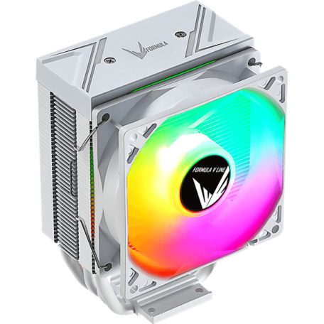 Formula CPU Cooler - Ice Burg ARPW 4P (17-34dB, 4pin csatlakozó, 4 db heatpipe, 9cm, PWM, ARGB)
