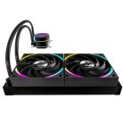 Formula CPU Water Cooler - Oasis L240 ARGB BK (2x12cm, ARGB LED, fekete)