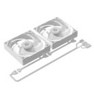 ID-Cooling CPU Water Cooler - FX240 TD WHITE (25dB; max. 98,54 m3/h; 2x12cm, A-RGB LED, fehér)