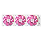 ID-Cooling CPU Water Cooler - FX360 INF PINK (29.9dB; max.132,52 m3/h; 3x12cm, A-RGB, rózsaszín)