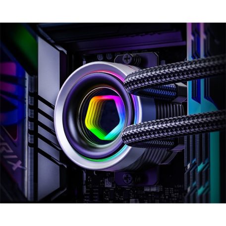 ID-Cooling CPU Water Cooler - FX360 INF (27.2ddB; max. 98,54 m3/h; 3x12cm, A-RGB, fekete)