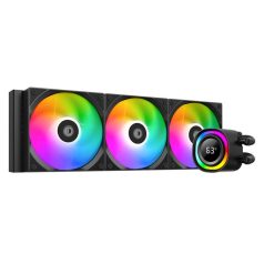   ID-Cooling CPU Water Cooler - FX360 TD (27.2dB; max.98,54 m3/h; 3x12cm, A-RGB, fekete)