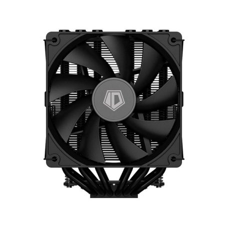 ID-Cooling CPU Cooler - SE-206-XT BLACK (15.2-35.2 dB; max 129,39 m3/h; 4Pin csatlakozó, 6 db heatpipe, 2x12cm, PWM)