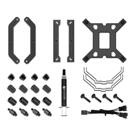 ID-Cooling CPU Cooler - SE-225-XT BLACK V2 (15.2-35.2 dB; max 129.39 m3/h; 4Pin csatlakozó, 5 db heatpipe, 2x12cm, PWM)
