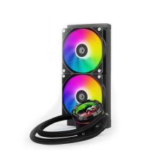   ID-Cooling CPU Water Cooler - Space SL240 XE (25dB; max. 129,39 m3/h; 2x12cm, A-RGB LED, fekete)