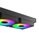 ID-Cooling CPU Water Cooler - Space SL240 V2 (25dB; max. 135,41 m3/h; 2x12cm, A-RGB LED, fekete)