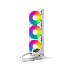  ID-Cooling CPU Water Cooler - Space SL360 XE WHITE (35,2dB; max. 129,39 m3/h; 3x12cm, A-RGB LED, fehér)
