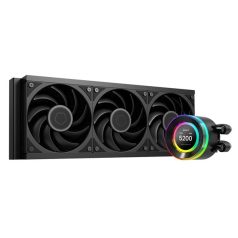   ID-Cooling CPU Water Cooler - Space SL360 V2 PLUS (25dB; max. 150,78 m3/h; 3x12cm, A-RGB LED, fekete)