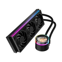   ID-Cooling CPU Water Cooler - Space SL360 V2 PLUS (25dB; max. 150,78 m3/h; 3x12cm, A-RGB LED, fekete)