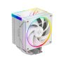   ID-Cooling CPU Cooler - FROZN A610 ARGB WHITE (29.9dB; max. 132,54 m3/h; 4pin, 4 db heatpipe, 12cm, A-RGB, PWM)