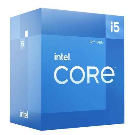 Intel Processzor - Core i5-12400 (2500Mhz 18MBL3 Cache 10nm 65W skt1700 Alder Lake) BOX